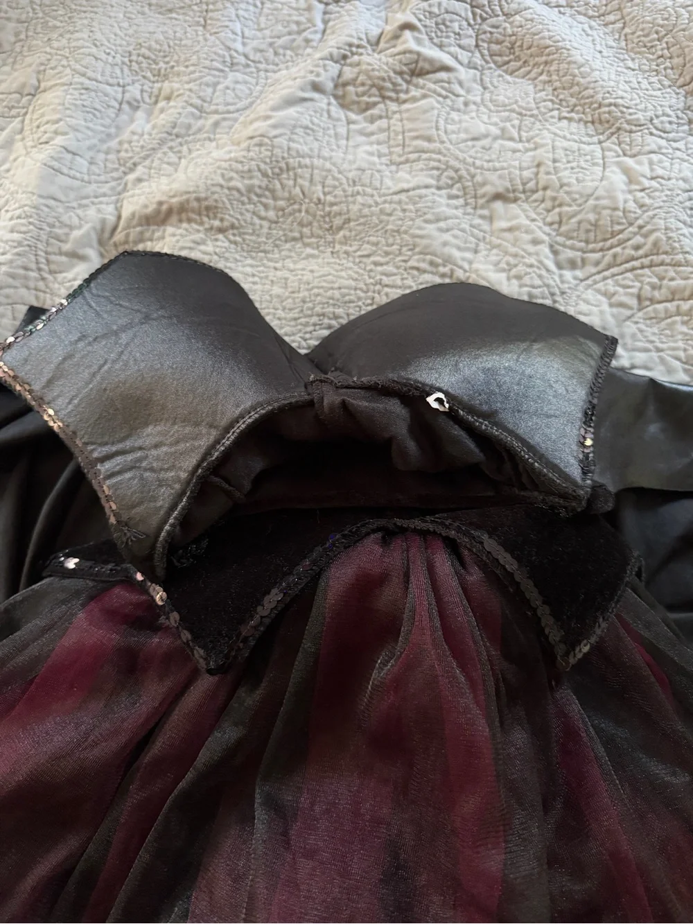 Girls dark princess goth Costume Dress.